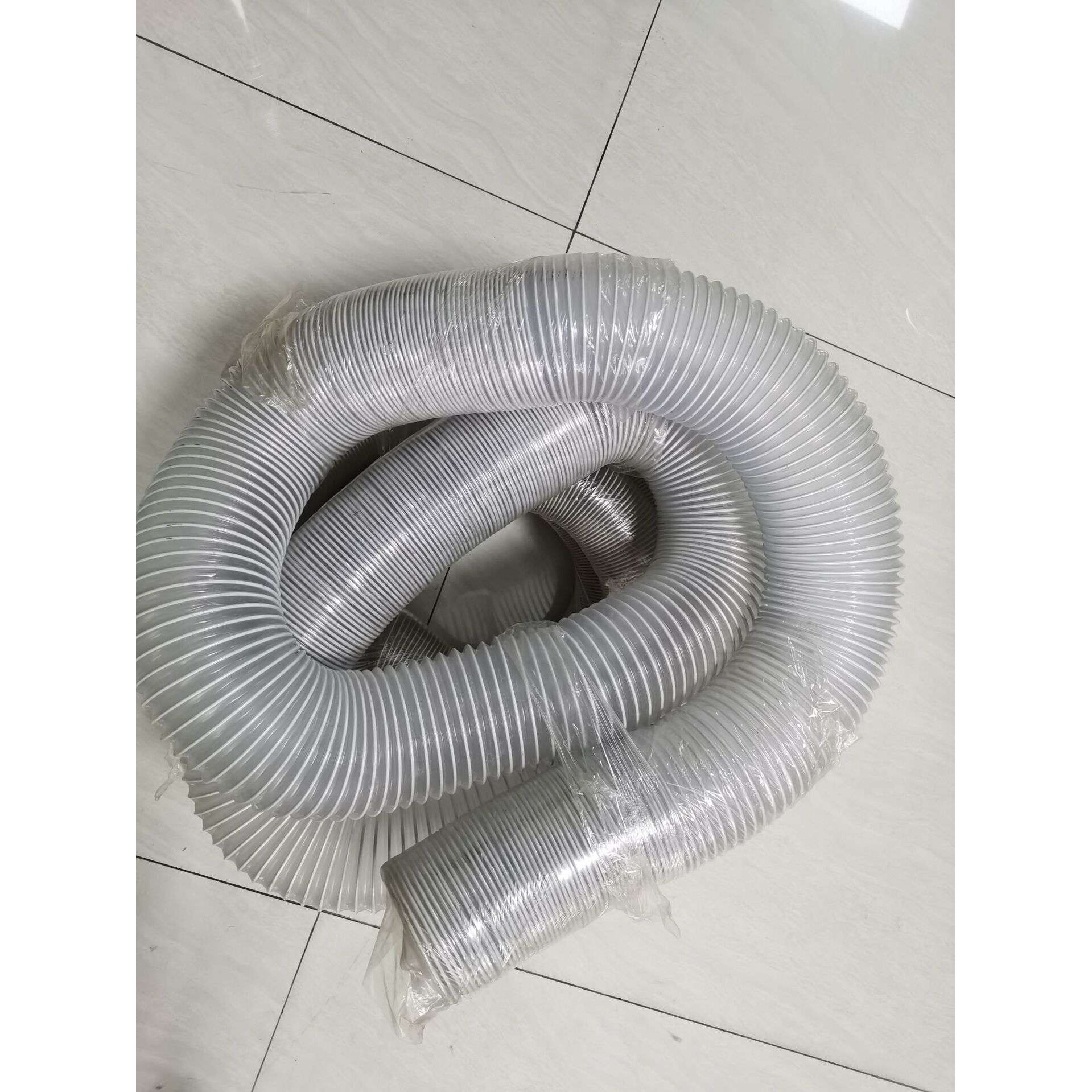 灰风管工业吸尘管优质PVC排风管万向柔性伸缩吸风软管厂房抽风