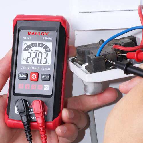 MAYILON麦仪龙HT123万用表全智能全自动高精度家用迷你数显表