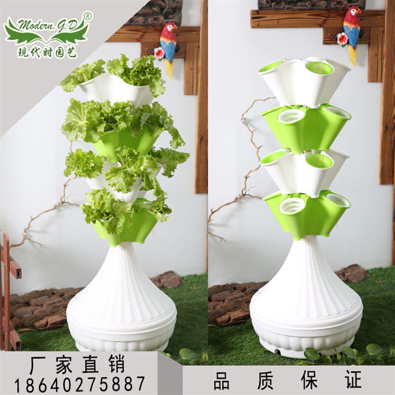 立体无土水培栽瓣多层组合花培种植设备花盆大棚阳台无土种植容器