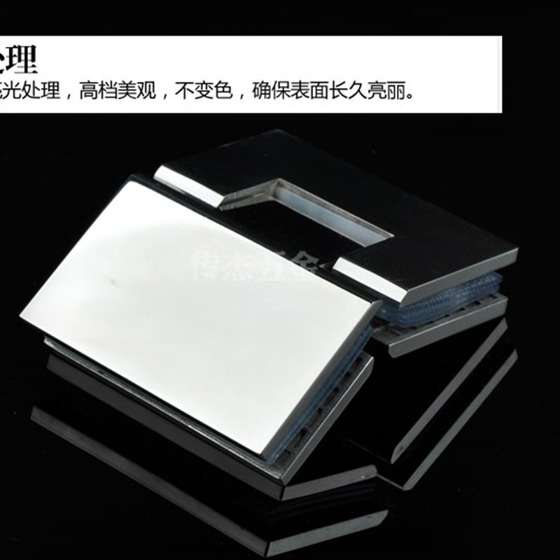 精铸304不锈钢5mm厚实,13,度玻璃合页心304不锈钢浴室夹5玻璃夹