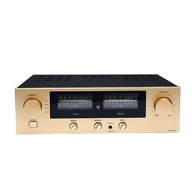 E800功放机 金封管HiFi高保真发烧 大功率家用合并式平衡高低音调
