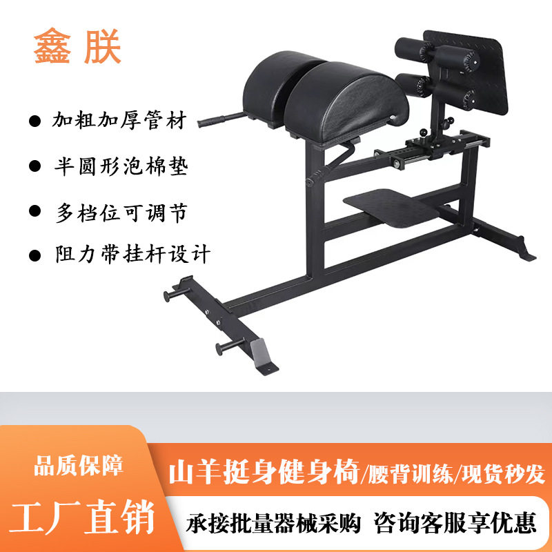 山羊挺身健身椅腰背部训练器商用健身健身房健身器材厂家直销器械图片