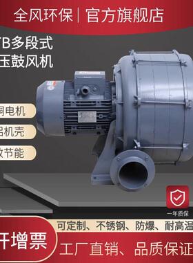 热销0.2KW碳平衡油耗仪中压风机HTB75-032多段透浦式鼓风机200W