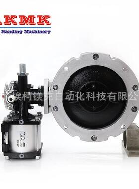 气动双法兰蝶阀V2FS200GBN水泥粉体蝶阀双法兰连接蝶阀