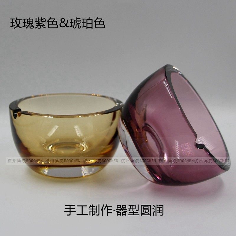 手工琉璃琥璃水晶烟灰缸女式创意方形烟缸多功能玻品男士礼珀烟缸