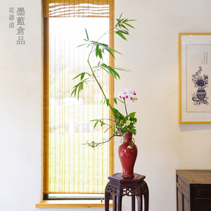 特大陶瓷红色插花花瓶摆件客厅桌面装饰净瓶美人瓶花道插花花器