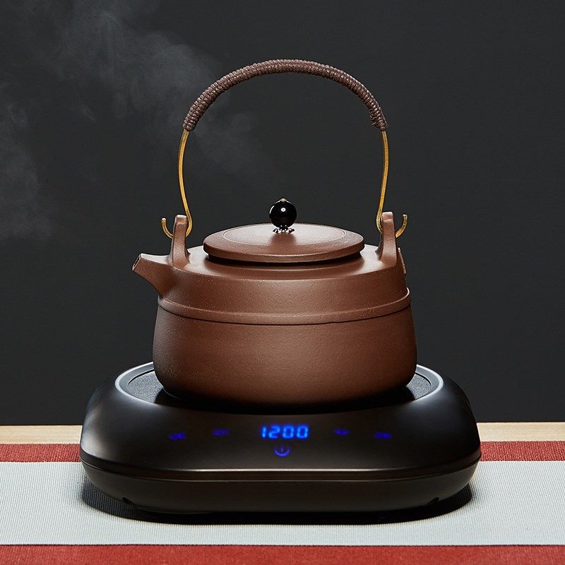 宜兴煮茶壶紫砂壶电陶炉明火加热煮水蒸茶器烧水茶炉陶瓷茶具套装