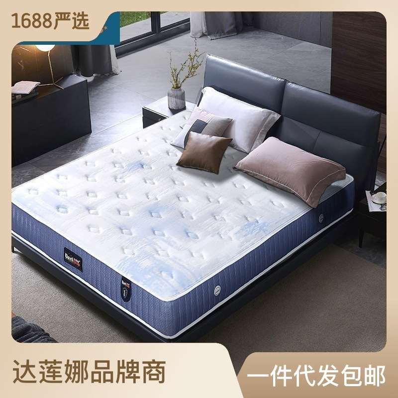 厂家 黄麻床垫家用席思梦弹簧床垫儿童老人偏硬护脊床垫硬两用