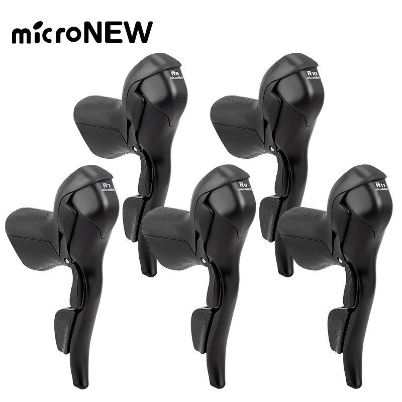 microNEW公路车手变自行车双控变速器2*7891011速刹车把一体