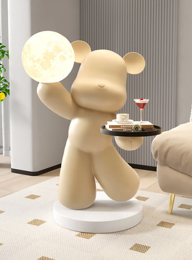 轻奢暴力熊客厅落地摆件玄关家居装饰品门店展厅公仔雕塑高级感