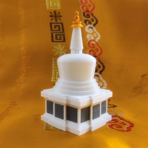 钰书房鱼缸造景盆景假山白塔吸水石装饰配件微景观古建枯山水摆件