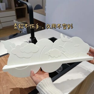 龙年板风中国龙挡水板硅胶吸碗式挡国厨房水池洗菜洗盘防溅隔水条
