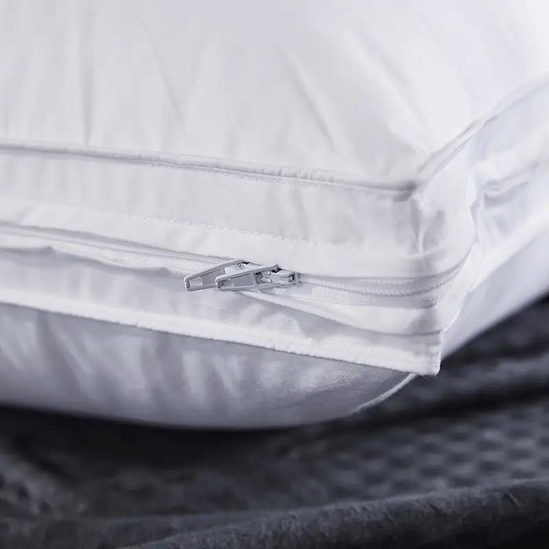 五星级酒店羽绒枕头可调节高低睡眠枕头防绒棉舒适护颈枕颈椎枕头