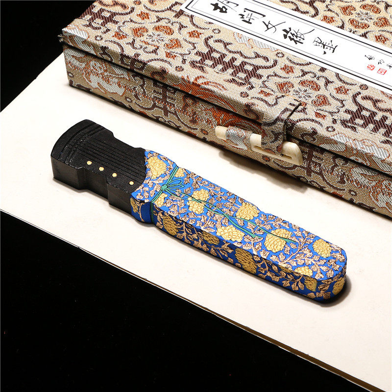 屯溪胡开文墨条 油烟琴墨书法作品国画专用墨锭墨块手工油烟墨块