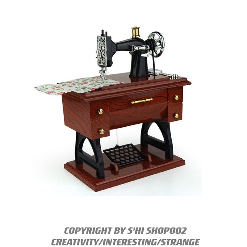 Shi 家!复古怀旧仿真缝纫机音乐盒古典八音盒摆件拍摄道具礼品,玩具/童车/益智/积木/模型,八音盒/音乐盒,淘宝优惠券,粉丝福利购,淘宝优惠卷