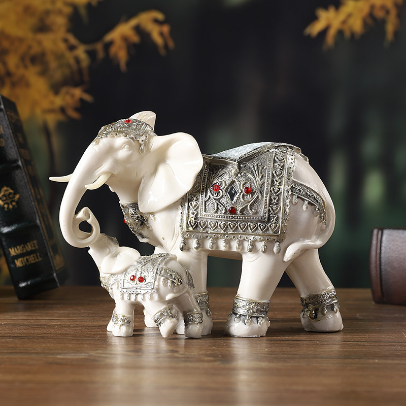 创意招财大象摆件桌面装饰高档大气上档次家居客厅玄关电视柜摆设,家居饰品,装饰摆件,淘宝优惠券,粉丝福利购,淘宝优惠卷