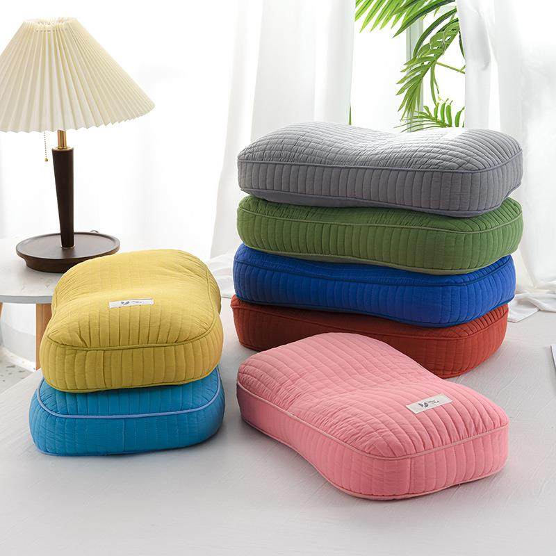 新款全棉荞麦壳枕头家用护颈椎助睡眠枕芯中老年养生单人枕可脱洗