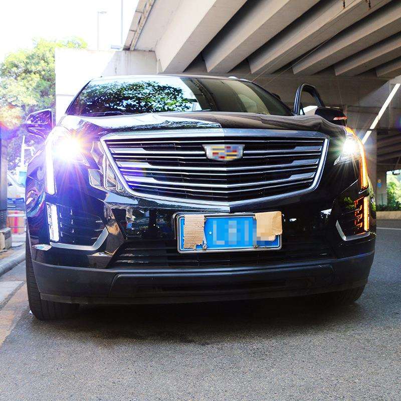 XT5大灯 16-19XT5改装升级改装高配全led日行灯双光透镜大灯总成