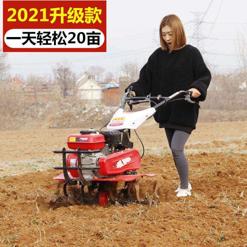 新式小型柴油微耕机犁地翻土耕田播种神器农用机械家用耕地旋耕机