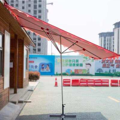 遮阳伞户外摆摊斜伞门面斜坡伞特大号雨伞加大加厚屋檐雨棚地摊