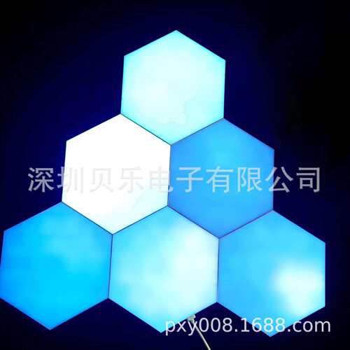 专BL-Q10S大尺寸量子灯声控款大蜂巢灯壁灯RF遥控对外拾音大壁灯