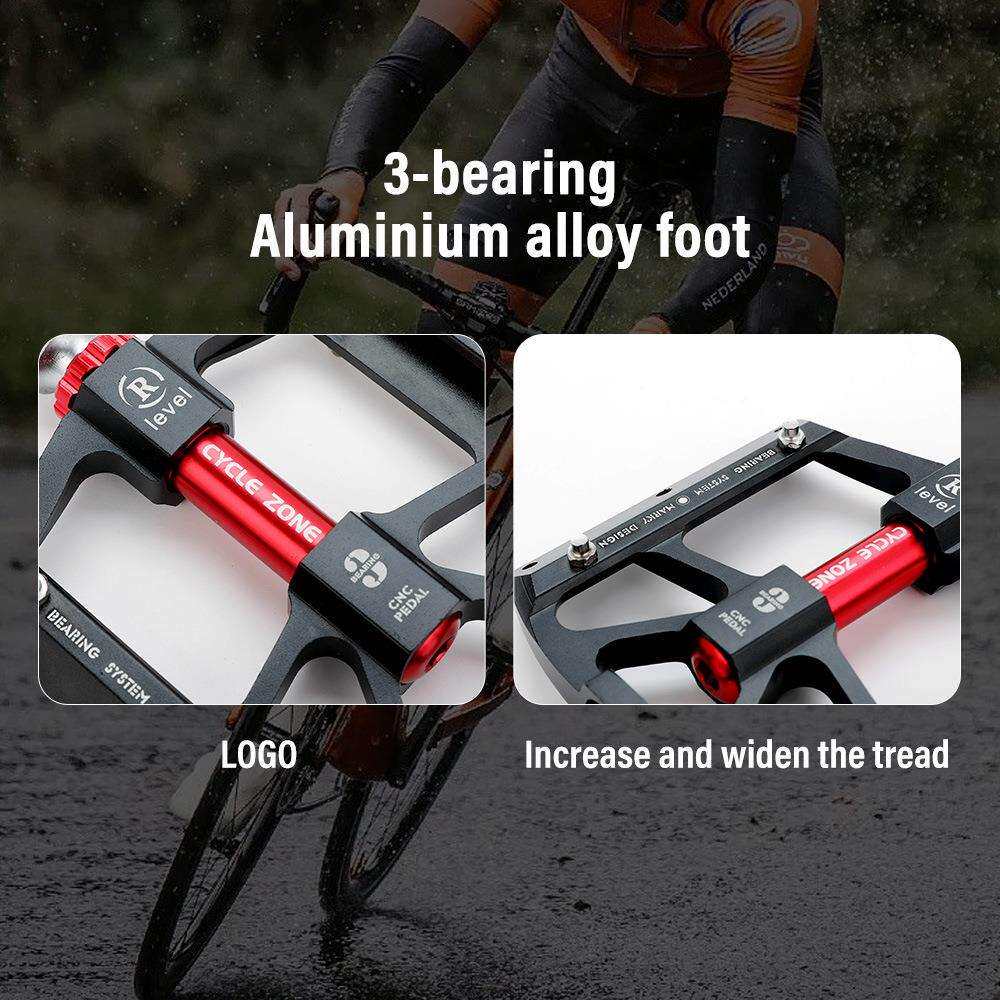 培林自行车脚踏板公路山地单车铝合金轴承脚蹬子踏板通用配件大全