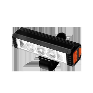 新款横置高亮前灯 铝合金P5灯珠1200流明前灯 硅胶支架 扁把可用