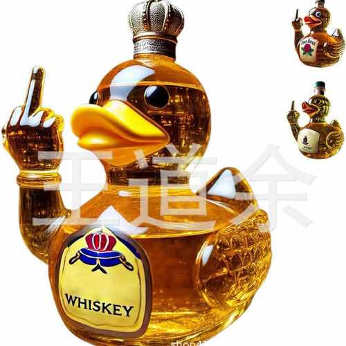 新款Middle Finger Duck Bottle中指鸭瓶威士忌主题