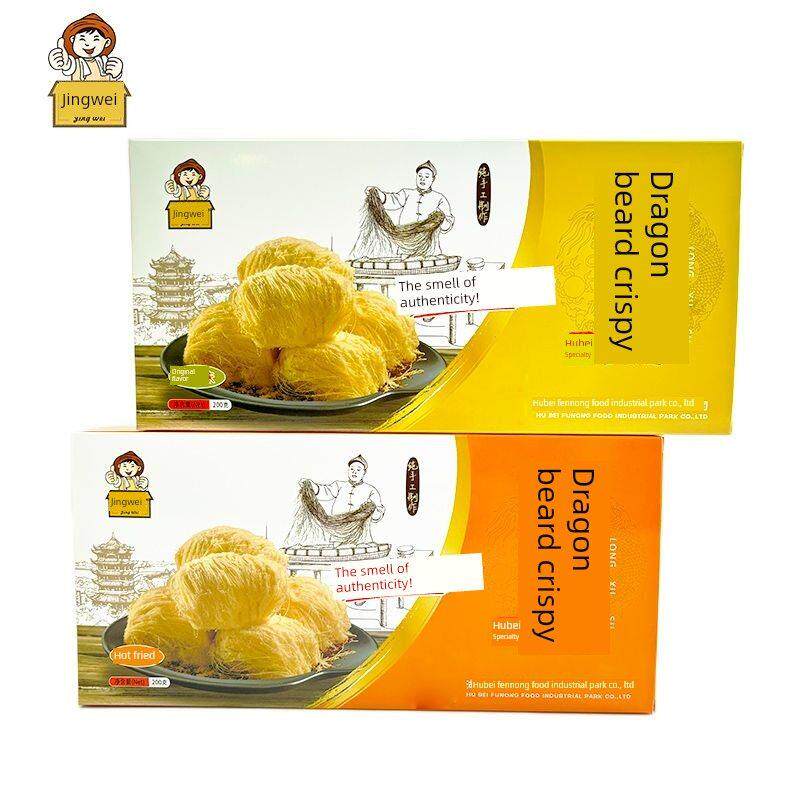 助力湖北农产品荆味龙须酥200克奶油味传统手工休闲食品小吃点心