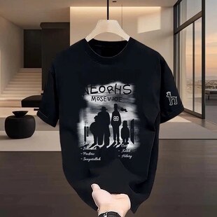 Horgias【特惠秒杀】哈吉斯尼森休闲风不易褪色T恤男女通用短袖潮