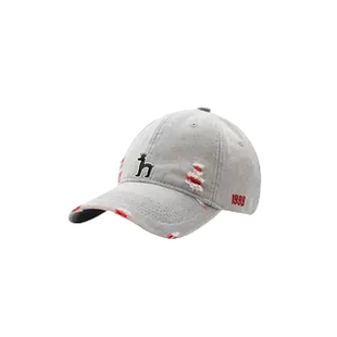 Horgias 哈吉斯尼森复古纯色牛仔做旧男女街头嘻哈帽 一折专区