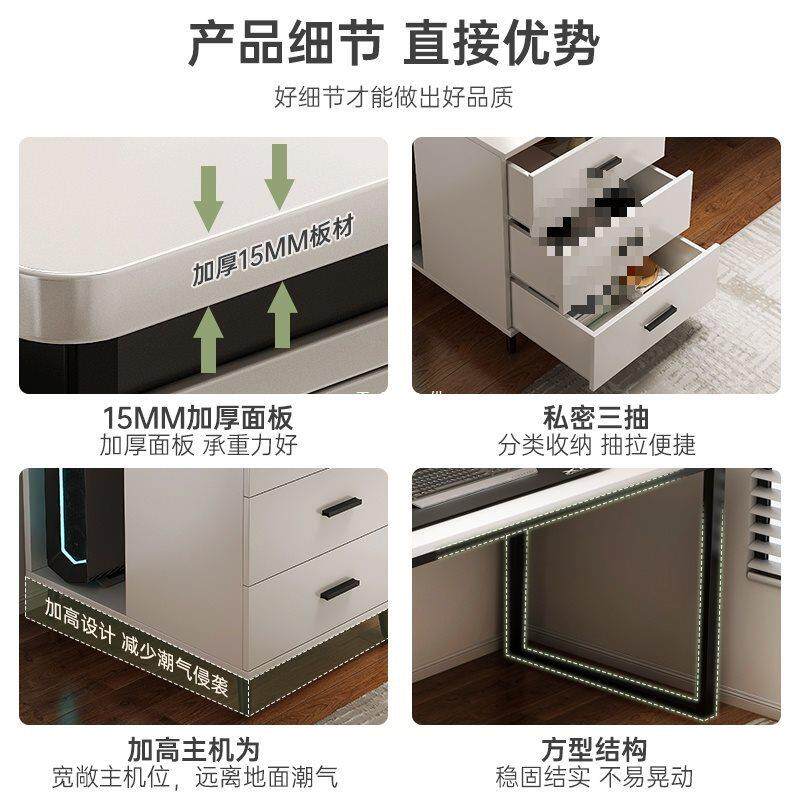 电脑桌台式家用书桌可伸缩简易办公桌卧室学生写字桌工作台小桌子