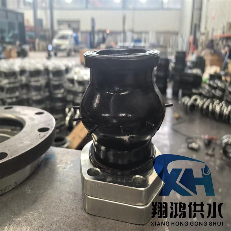 SAE方法兰橡胶软接头丁腈耐油K16S-50膨胀节NG液压油泵菱形软连接