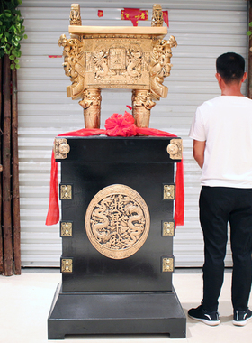 大号鼎摆件落地鼎盛千秋龙鼎公司酒店大厅工艺品送礼乔迁开业礼品