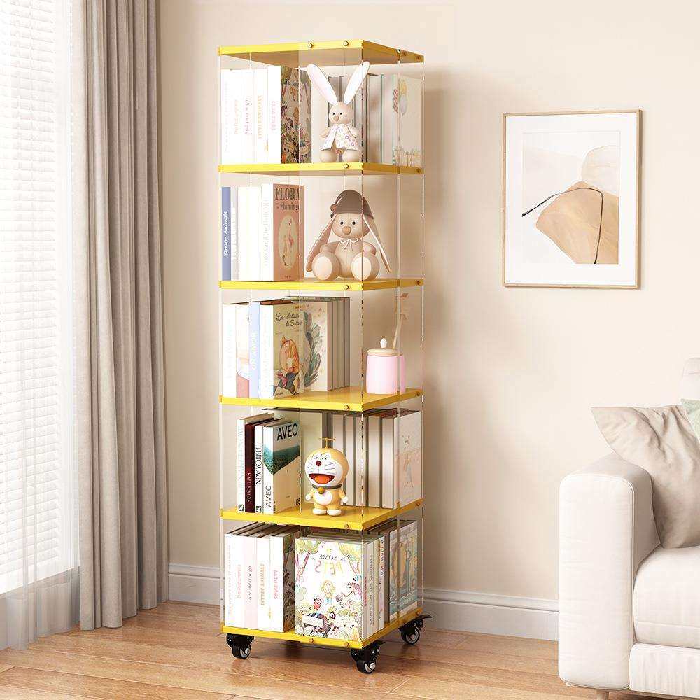 创意亚克力旋转书架360度书柜现代简约落地式家用儿童收纳置物架,玩具/童车/益智/积木/模型,毛绒/玩偶/公仔/布艺类玩具,淘宝优惠券,粉丝福利购,淘宝优惠卷