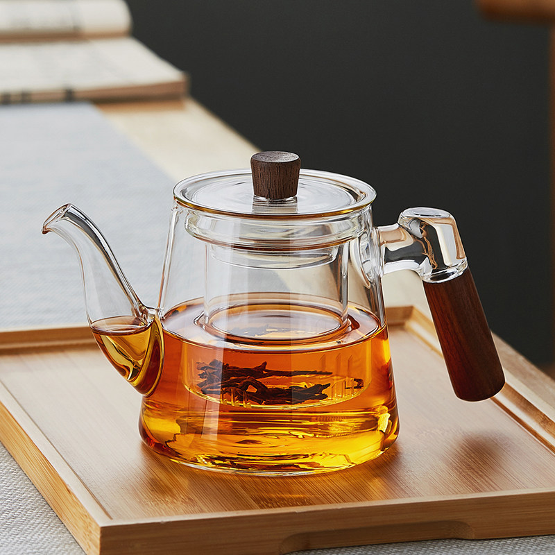 玻璃茶壶耐高温加厚单壶茶水分离家用2024新款红茶泡茶器功夫茶具