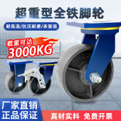 超重型万向轮4寸5寸6寸8寸10寸12寸全铸铁轮耐高温脚轮龙门架轮