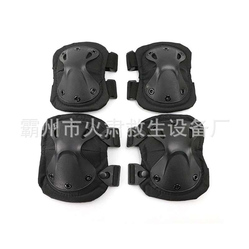 户外运动用品护肘套装黑色卡其加厚防护护具多用途个人防护装备