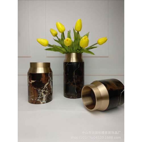 现代简约 北欧风格家居软装饰品桌面花插 样板房花器花瓶摆件花盆