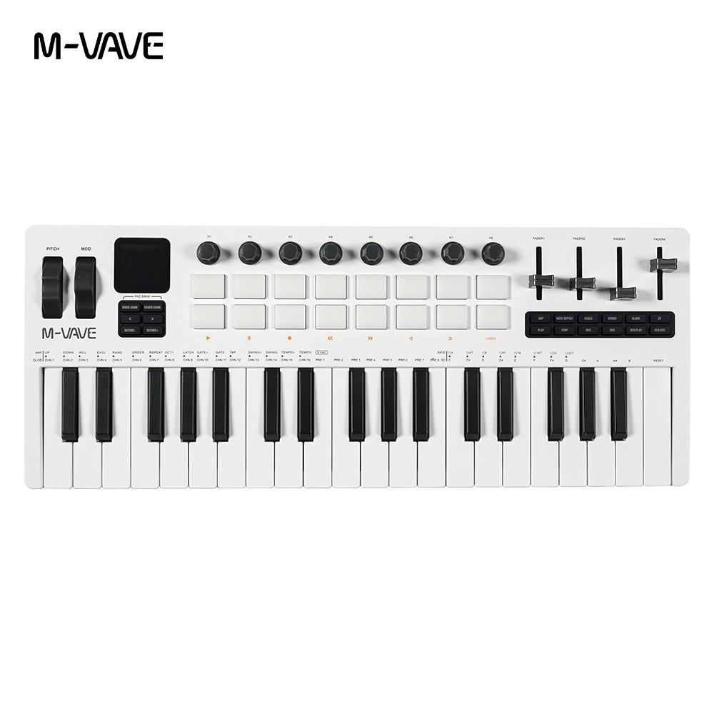 37键MIDI键盘合成器内置音源现场演奏移动便携制作电音编曲可充电图片