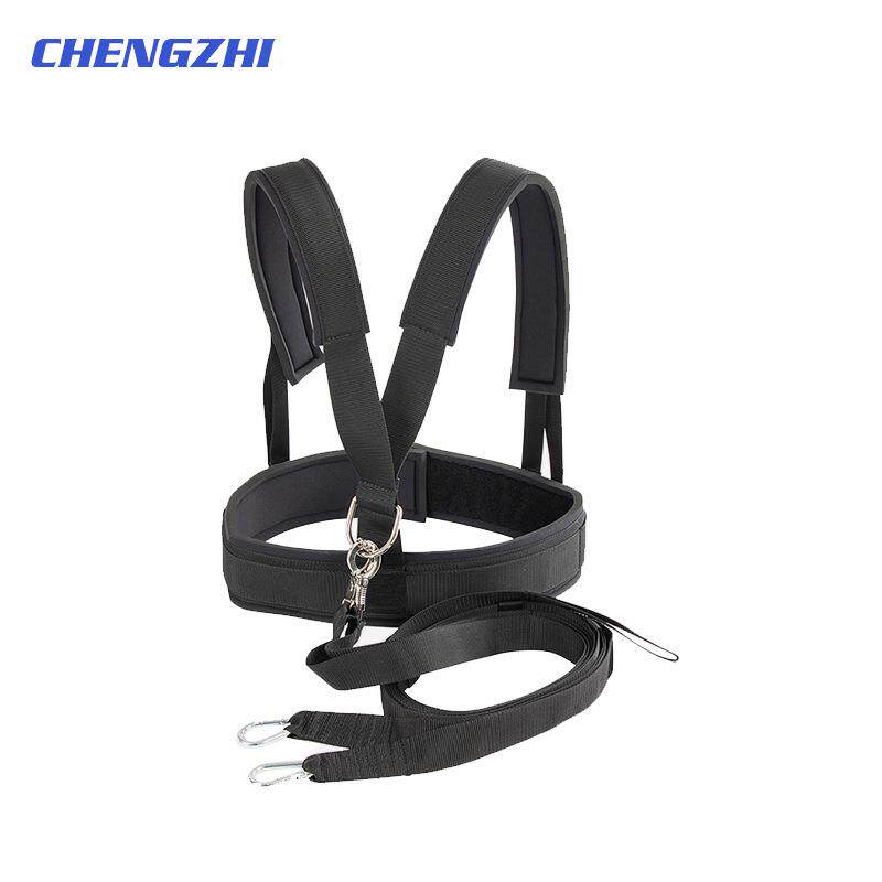 健身抗阻力带雪橇车背带器材拉力力量体能训练拉力带运动负重带