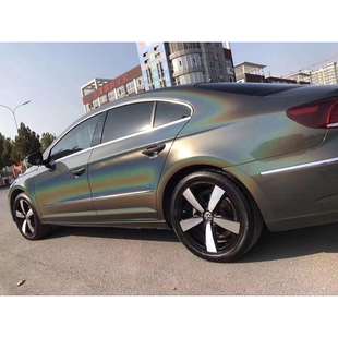 七彩镭射膜灰 镭射黑 镭射白 镭射银 亮面哑面改色膜车身贴