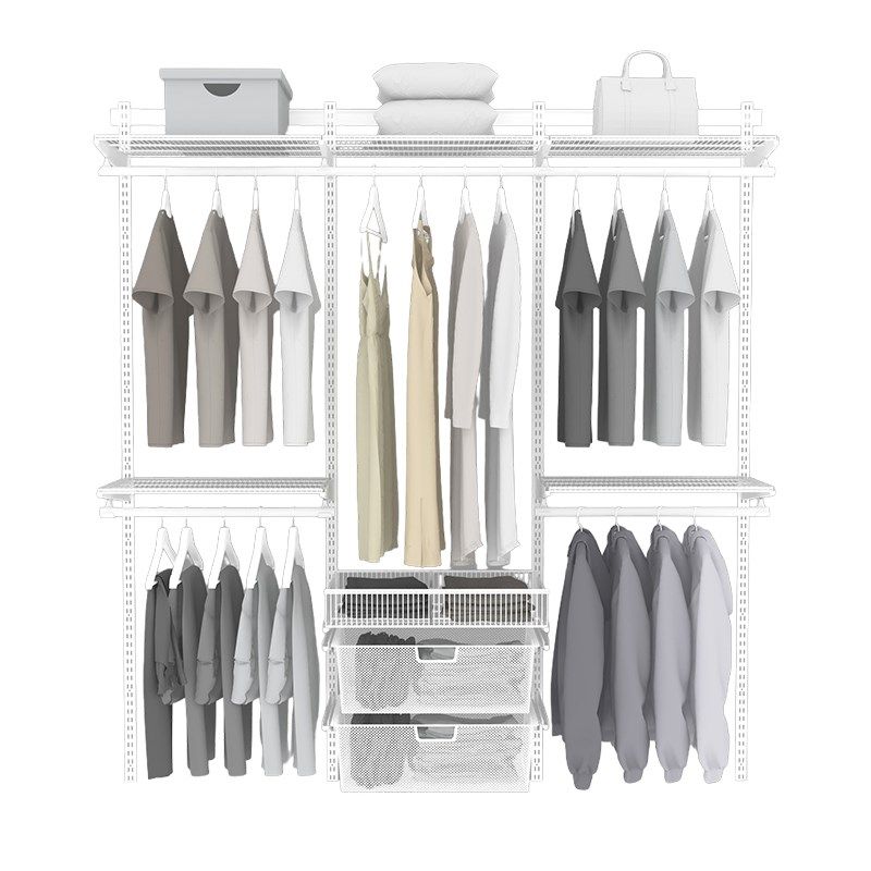 金属衣柜框架定制零甲醛衣帽间架子组装diy开放式衣柜0.45-1.4米