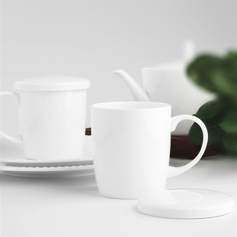 360毫升骨瓷马克杯家用水杯陶瓷杯子