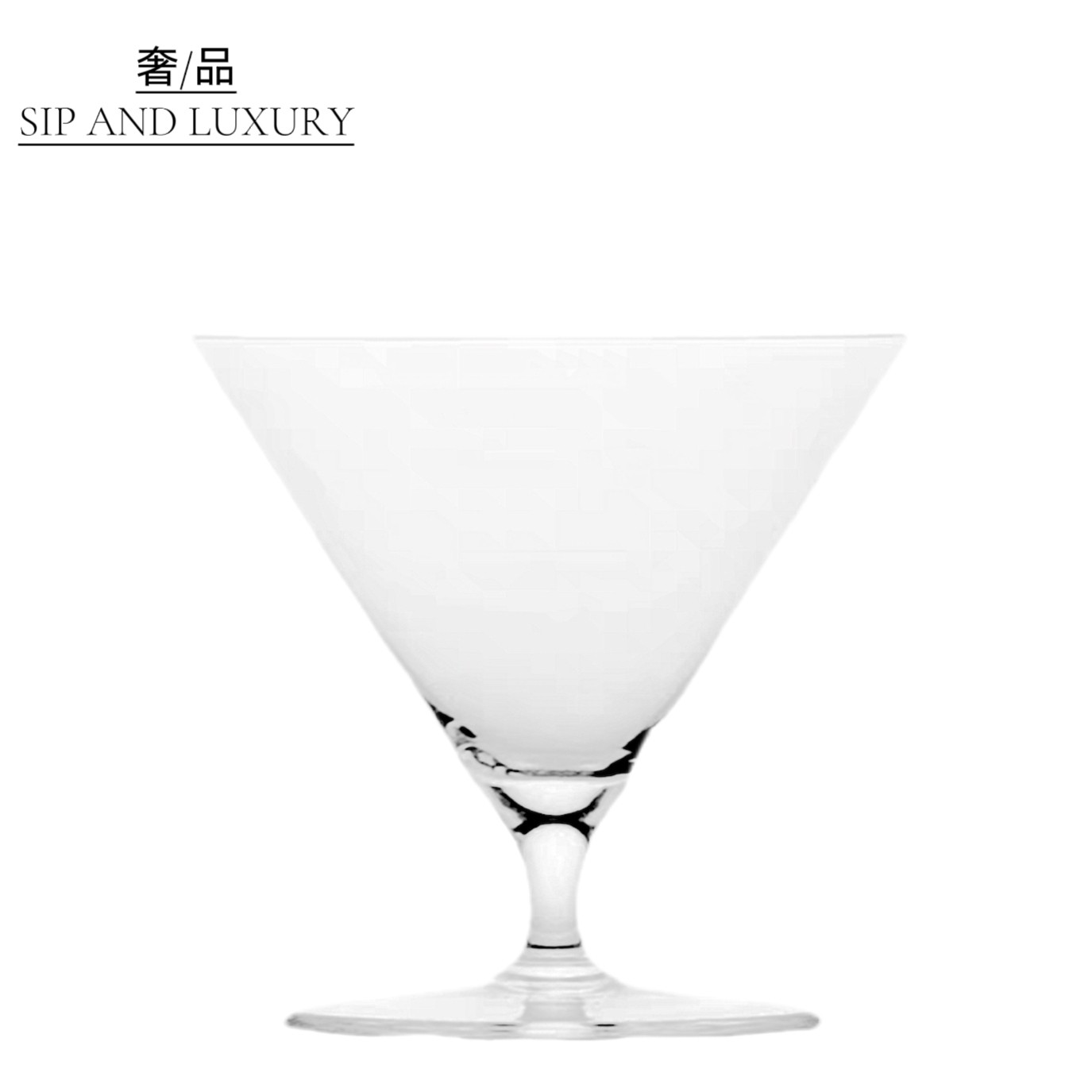 木村手工日式玻璃杯子 水晶鸡尾酒杯 马天尼杯 Martini Glass