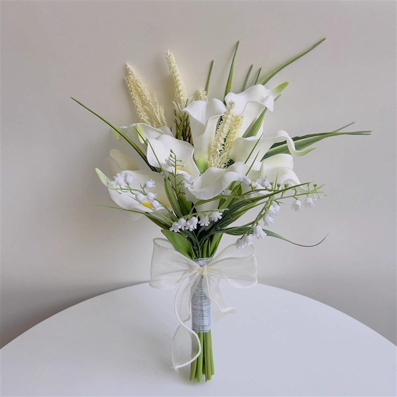 混搭马蹄莲新娘结婚领证订婚婚纱摄影婚庆花卉婚礼花艺仿真手捧花,家居饰品,仿真花/假花,淘宝优惠券,粉丝福利购,淘宝优惠卷