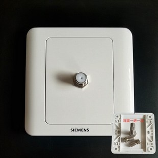 二进一出有线数字电视一分二 背面一进一出二分支英制F头插座面板