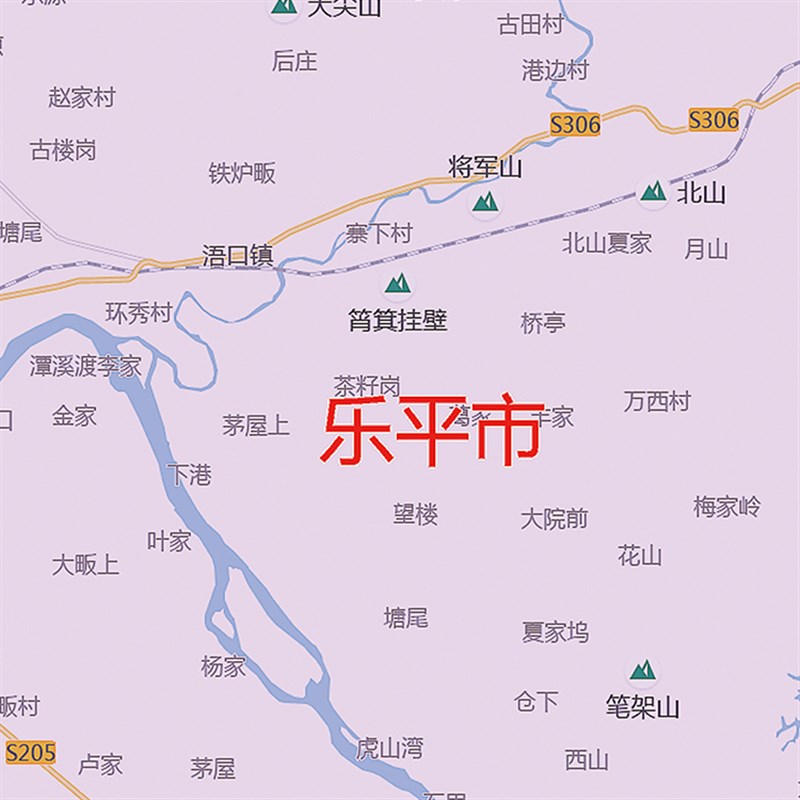 20市1新款景德画2地图贴图办公室挂图高清防水墙贴超大装饰镇定制