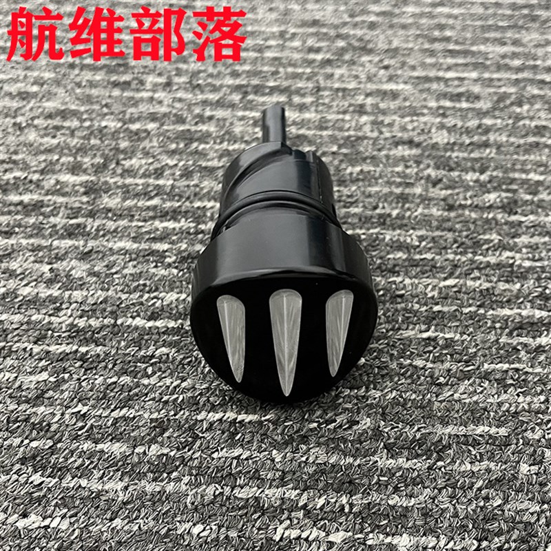 适用哈雷改装XL883 1200 x48 v72爪纹机油尺量油尺复古黑色电镀银