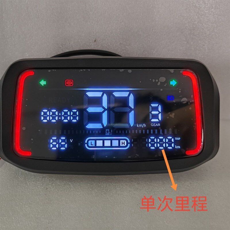 适用於改牛电动车仪表大金牛大牛奇蹟装实时压电显示一线通相速度